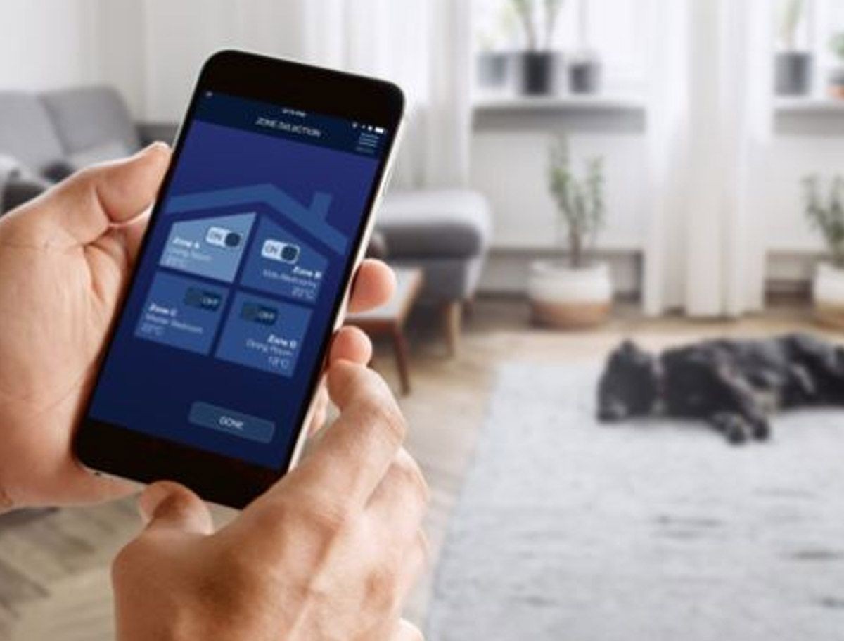 Air Conditioning Zoning control via a mobile app